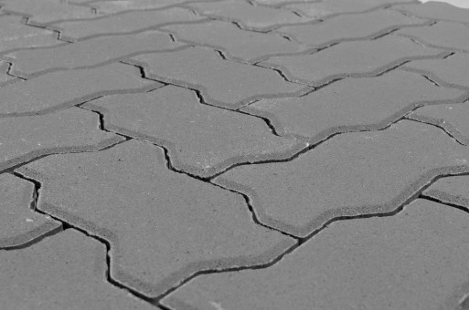 Тротуарная плитка Волна серый 60